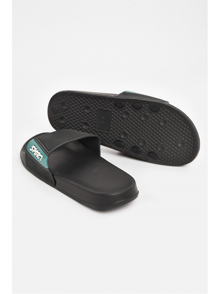 Шлепки мужские черного цвета 3055-з 210544C