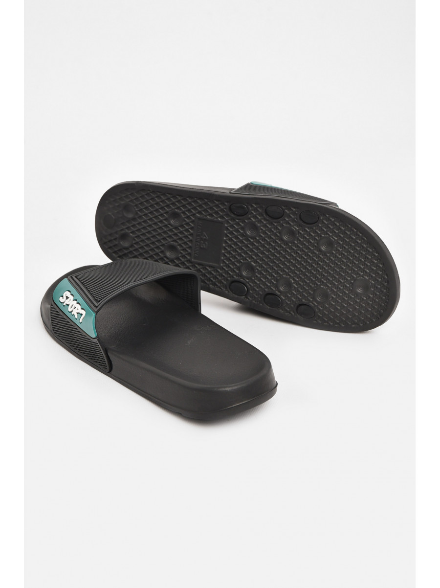 Шлепки мужские черного цвета 3055-з 210544C