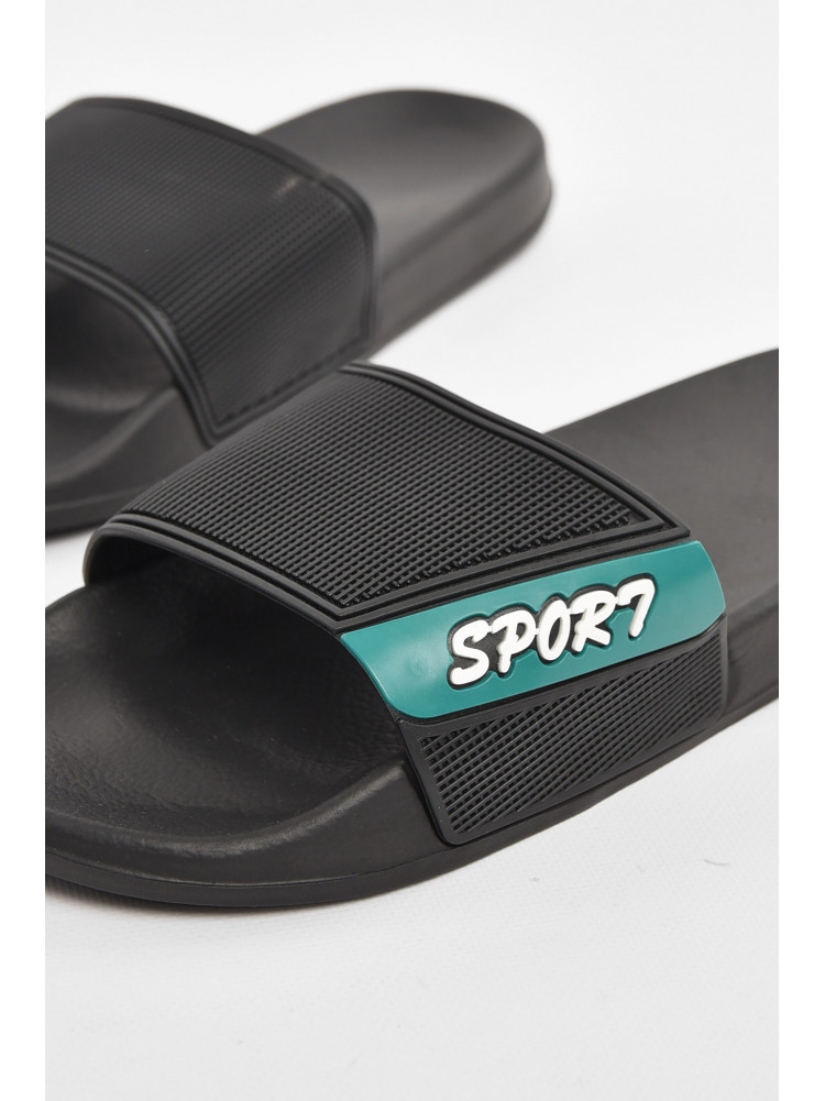 Шлепки мужские черного цвета 3055-з 210544C