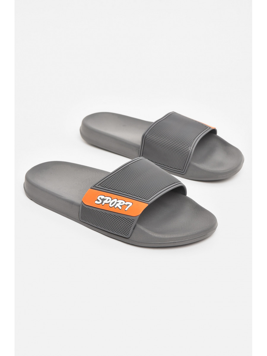 Шлепки мужские серого цвета 210545C