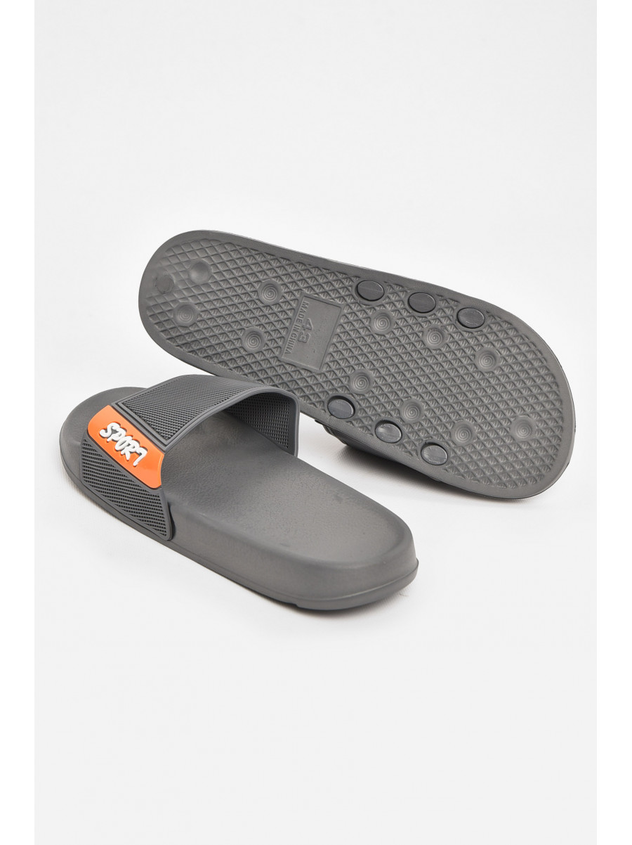 Шлепки мужские серого цвета 210545C