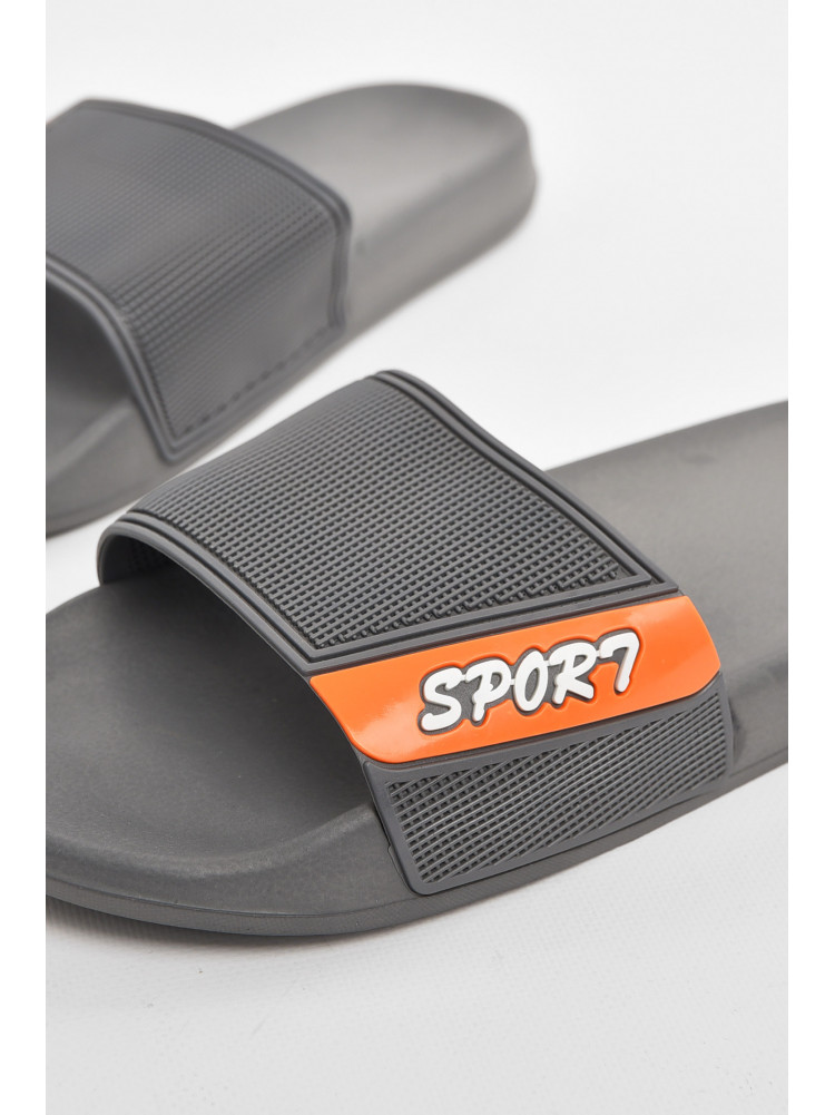 Шлепки мужские серого цвета 210545C