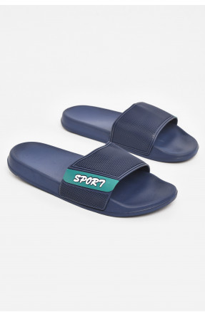 Шлепки мужские синего цвета 210546C