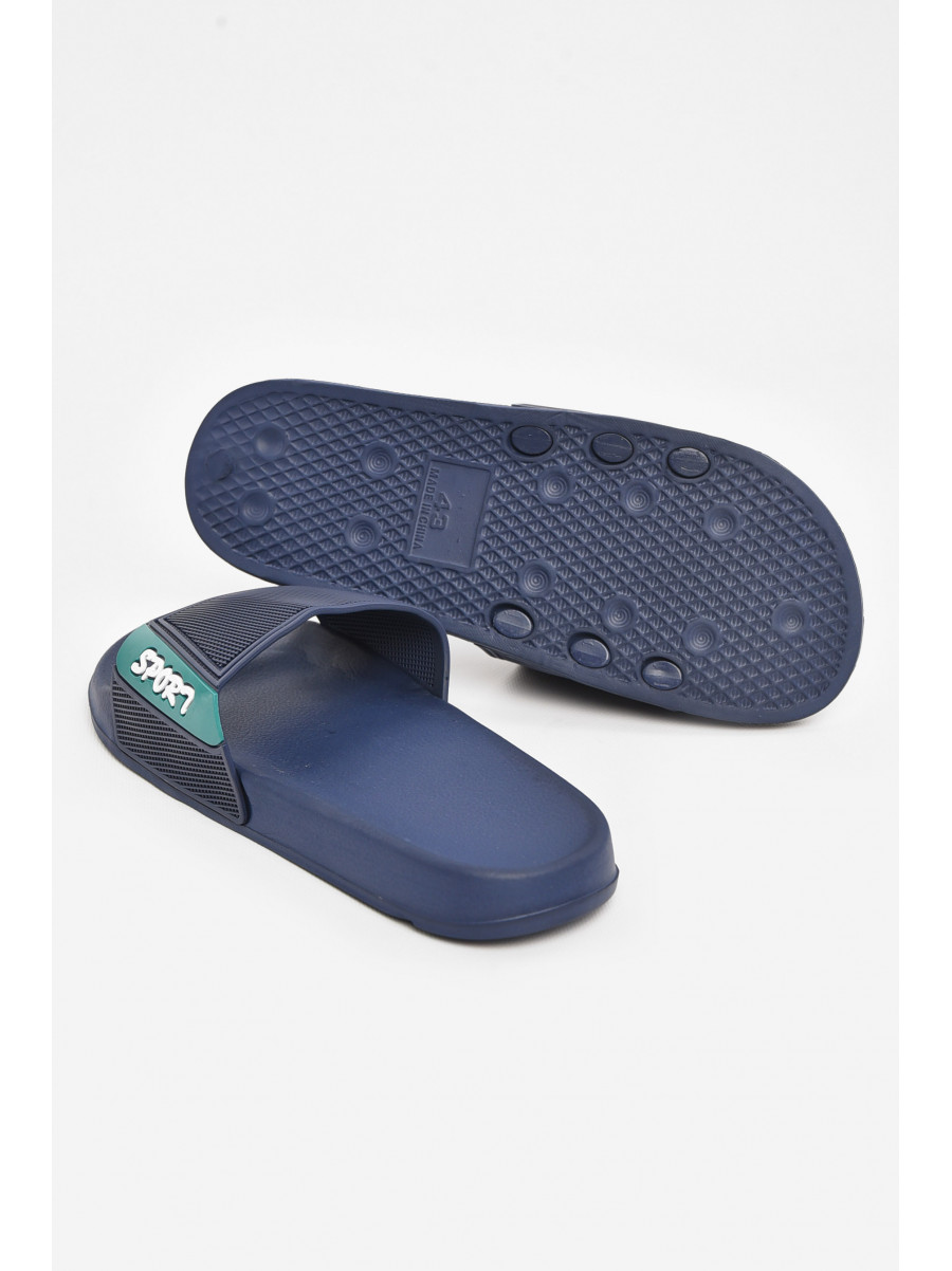 Шлепки мужские синего цвета 210546C