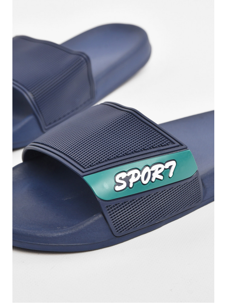 Шлепки мужские синего цвета 210546C