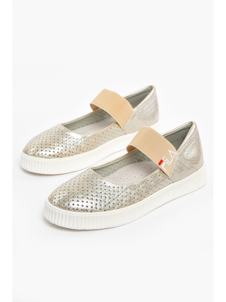 Туфлі-лофери дитячі для дівчинки бежевого кольору 9956-4 210547C