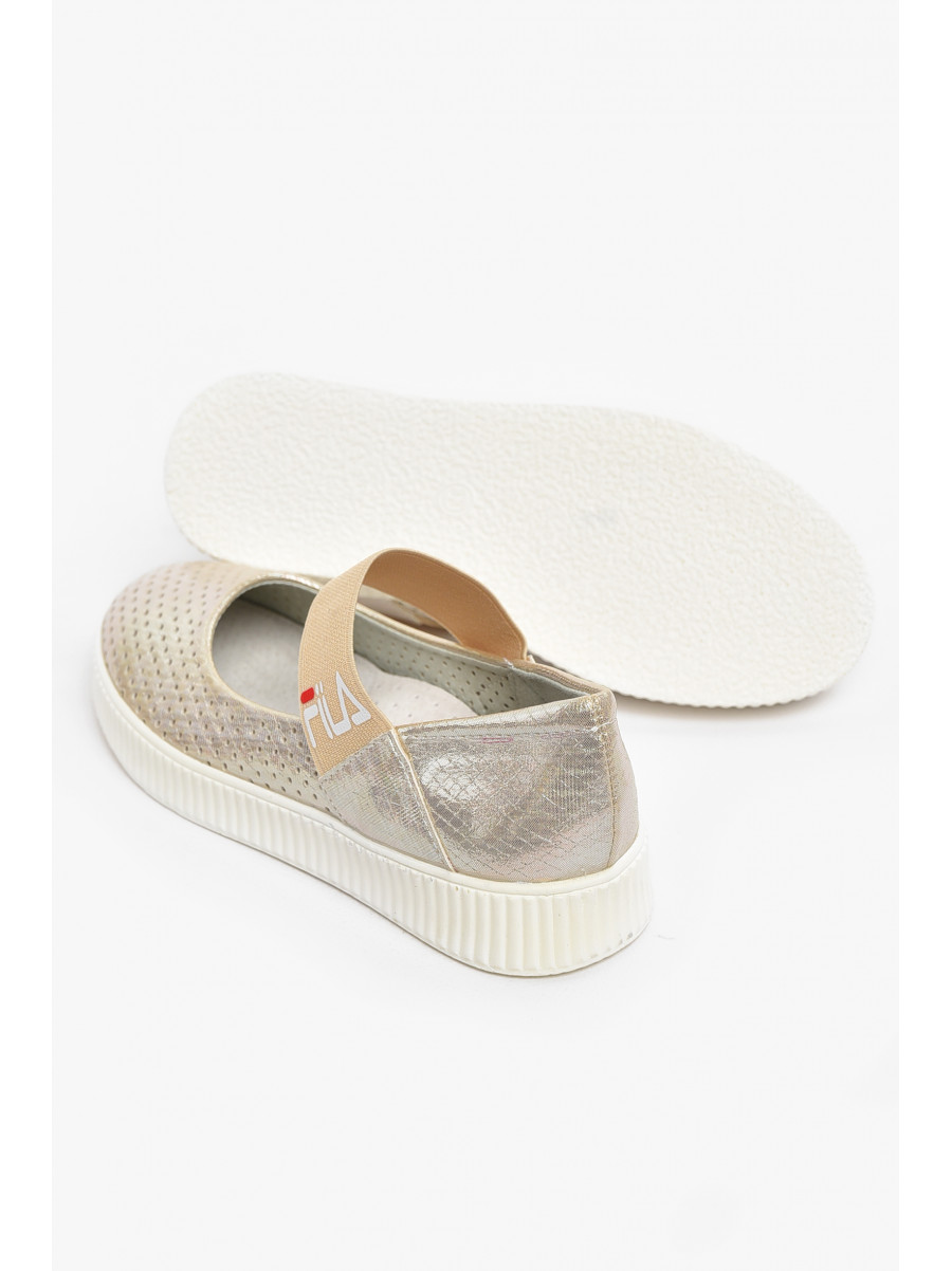 Туфлі-лофери дитячі для дівчинки бежевого кольору 9956-4 210547C