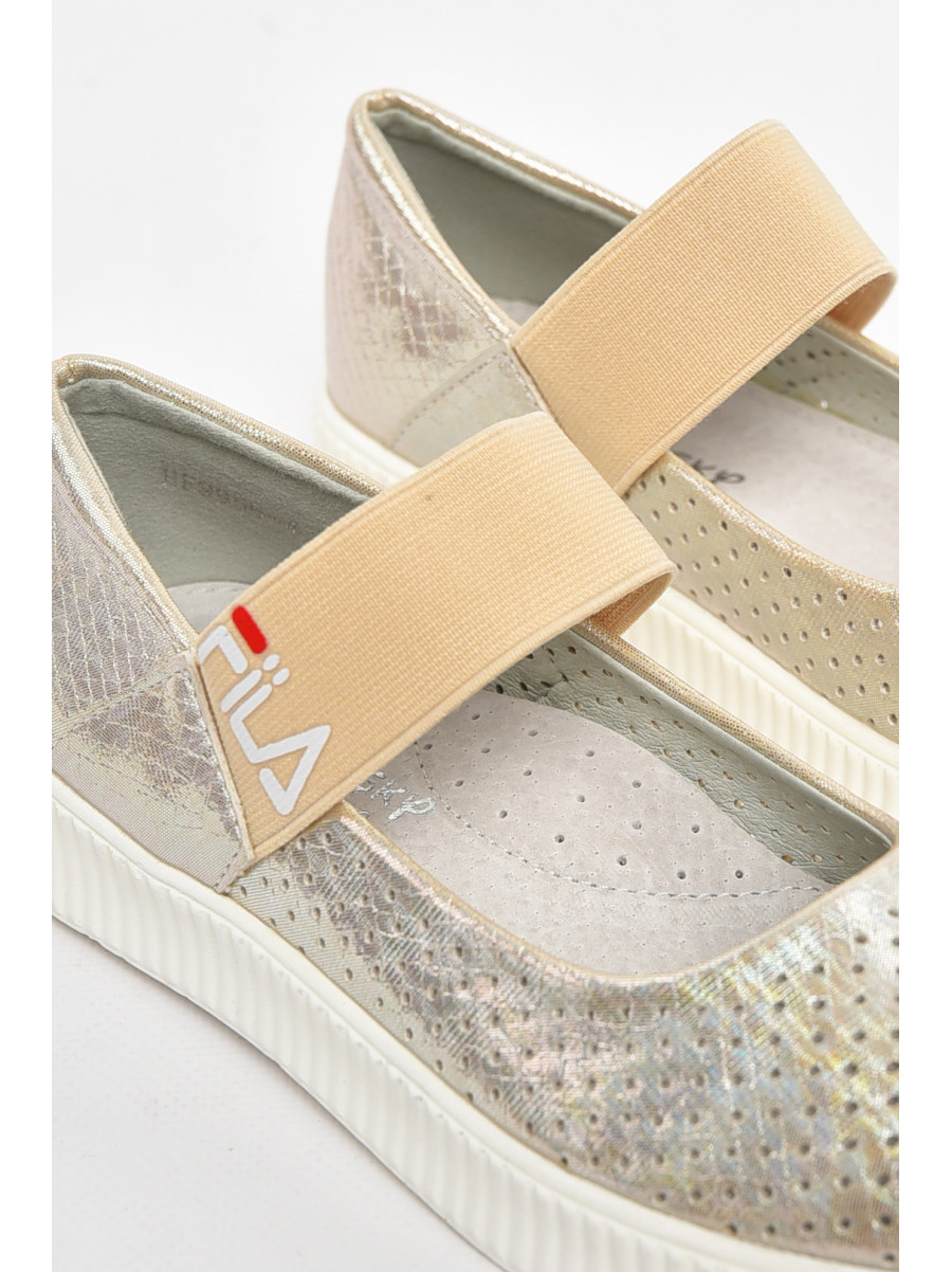 Туфлі-лофери дитячі для дівчинки бежевого кольору 9956-4 210547C