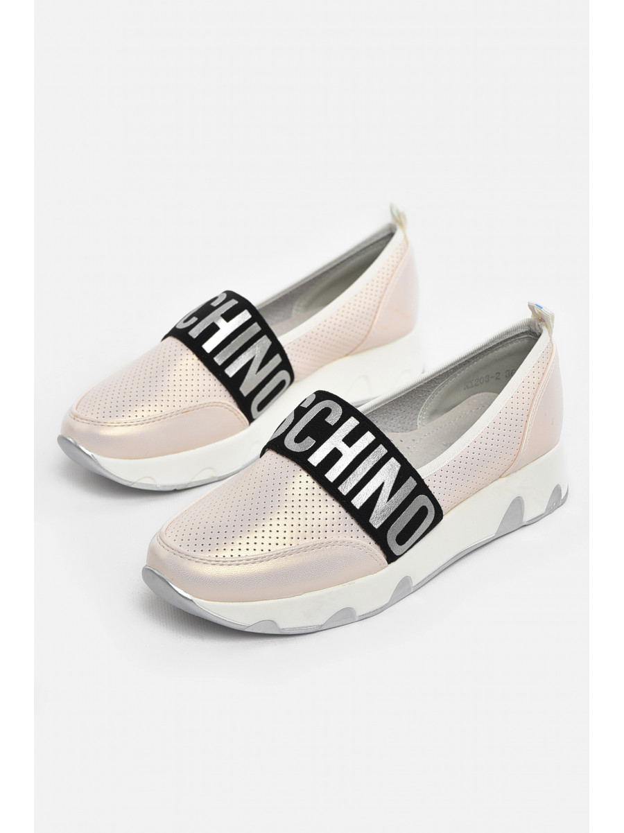 Туфлі-лофери дитячі для дівчинки пудрового кольору 208-2 210549C