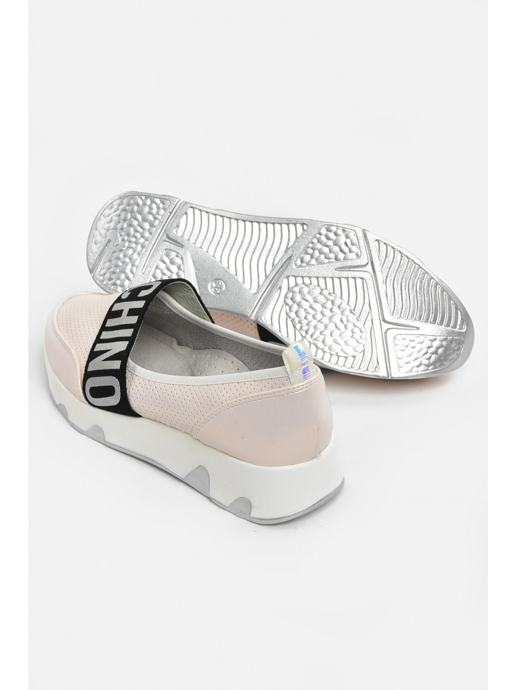 Туфлі-лофери дитячі для дівчинки пудрового кольору 208-2 210549C