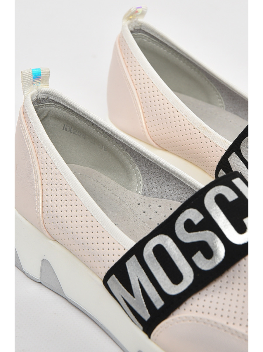 Туфлі-лофери дитячі для дівчинки пудрового кольору 208-2 210549C