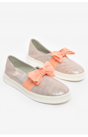 Туфлі-лофери дитячі для дівчинки пудрового кольору 9875-3 210550C Туфлі-лофери дитячі для дівчинки пудрового кольору 9875-3 210550C