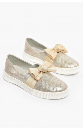 Туфлі-лофери дитячі для дівчинки бежевого кольору 9875-4 210553C Туфлі-лофери дитячі для дівчинки бежевого кольору 9875-4 210553C