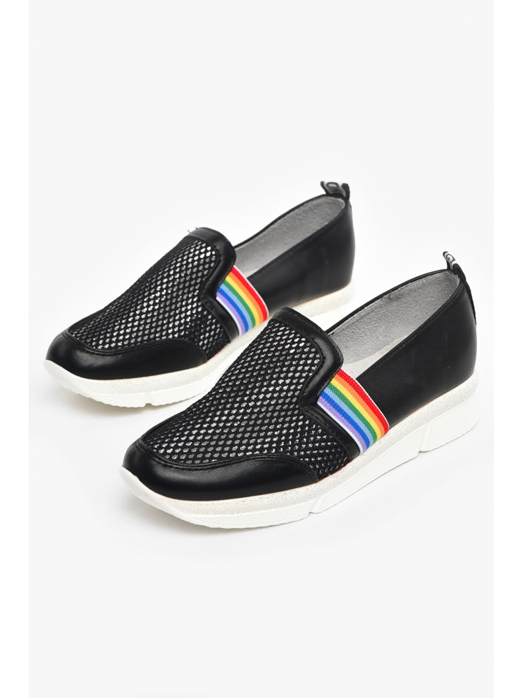 Туфлі-лофери дитячі для дівчинки чорного кольору 207-1 210555C