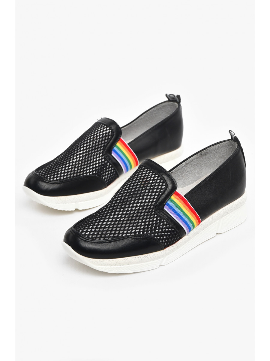 Туфлі-лофери дитячі для дівчинки чорного кольору 207-1 210555C