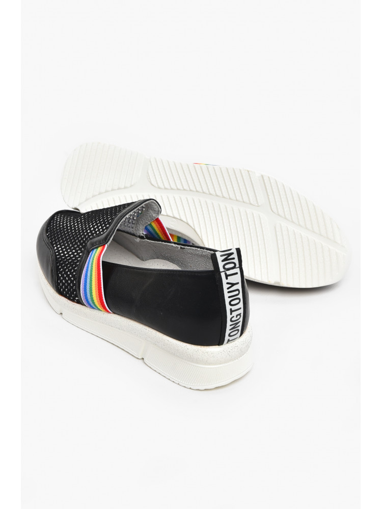 Туфлі-лофери дитячі для дівчинки чорного кольору 207-1 210555C