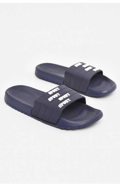 Шлепки мужские синего цвета 953 210559C