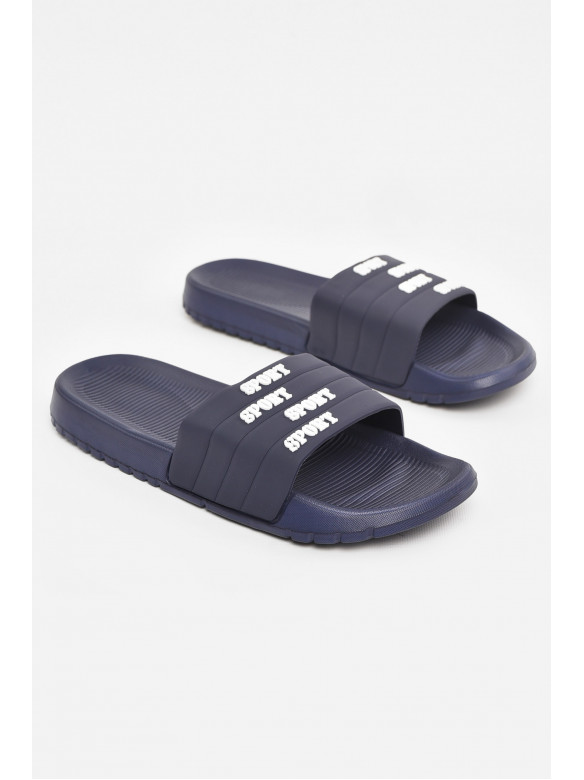 Шлепки мужские синего цвета 953 210559C