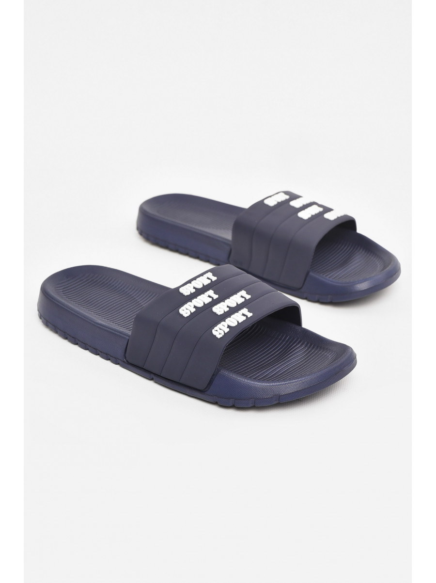 Шлепки мужские синего цвета 953 210559C