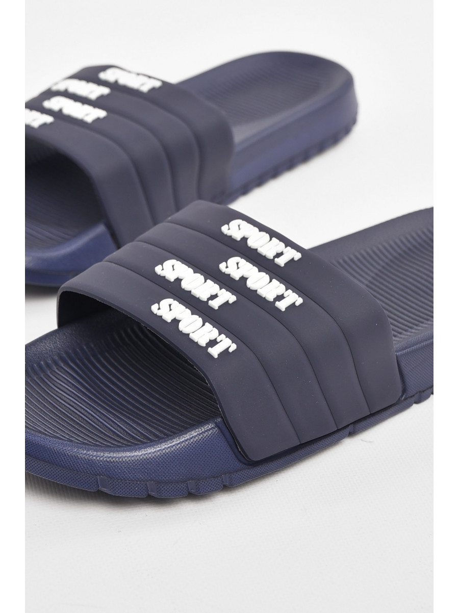Шлепки мужские синего цвета 953 210559C