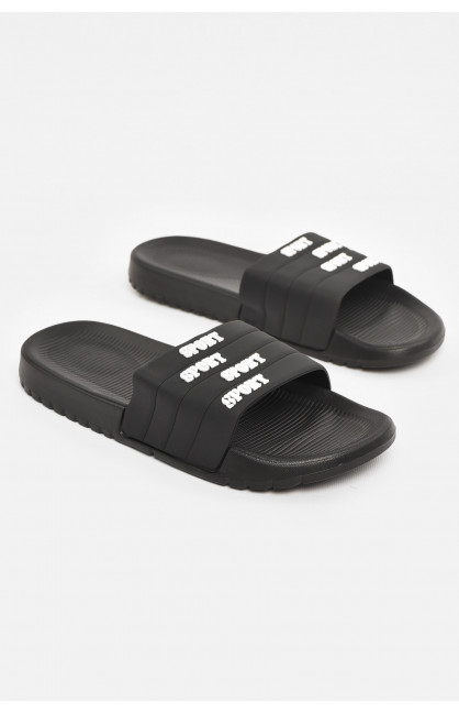 Шлепки мужские черного цвета 953 210560C