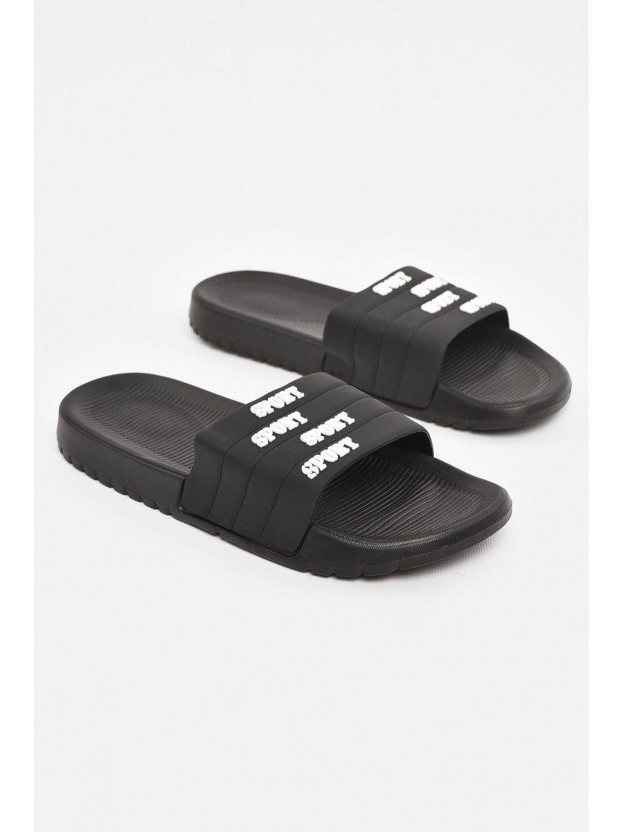Шлепки мужские черного цвета 953 210560C