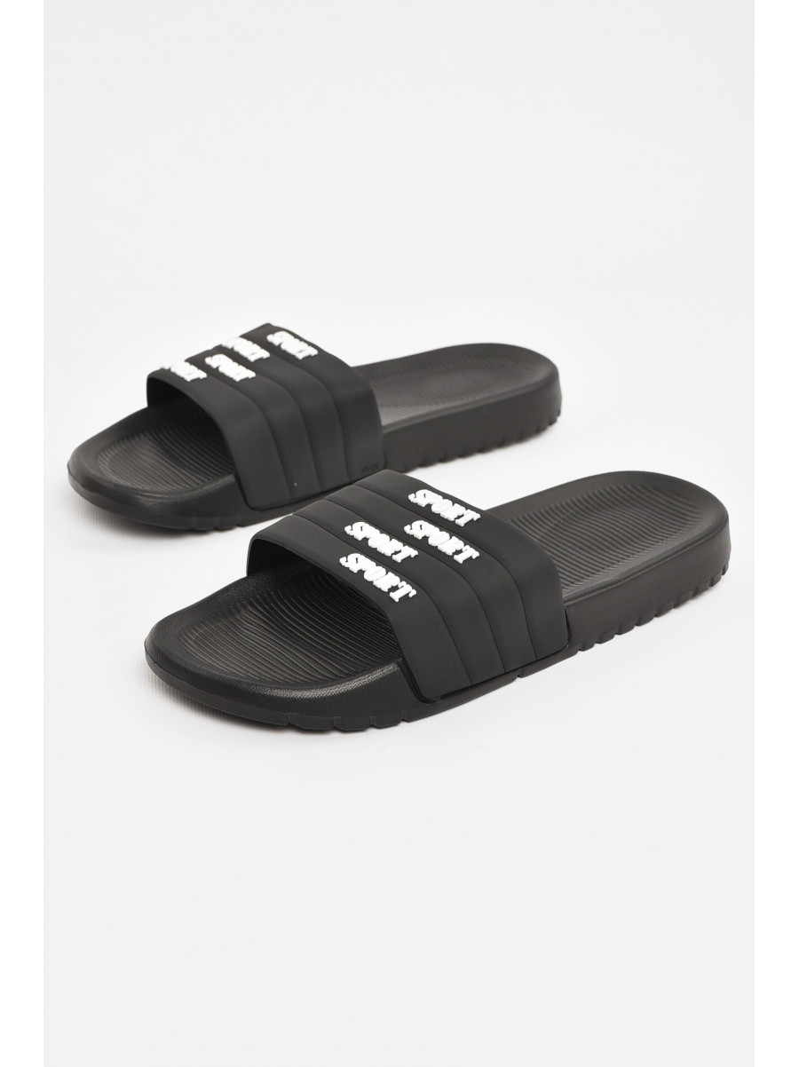 Шлепки мужские черного цвета 953 210560C