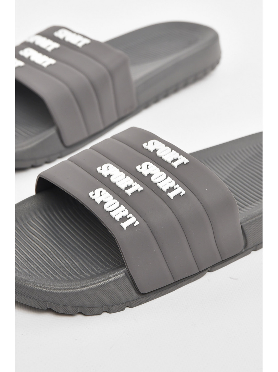 Шльопанці чоловічі сірого кольору 953 210561C