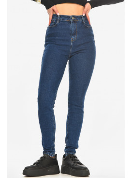 Джинсы женские однотонные тёмно-синего цвета 3181 210564C Джинсы женские однотонные тёмно-синего цвета 3181 210564C