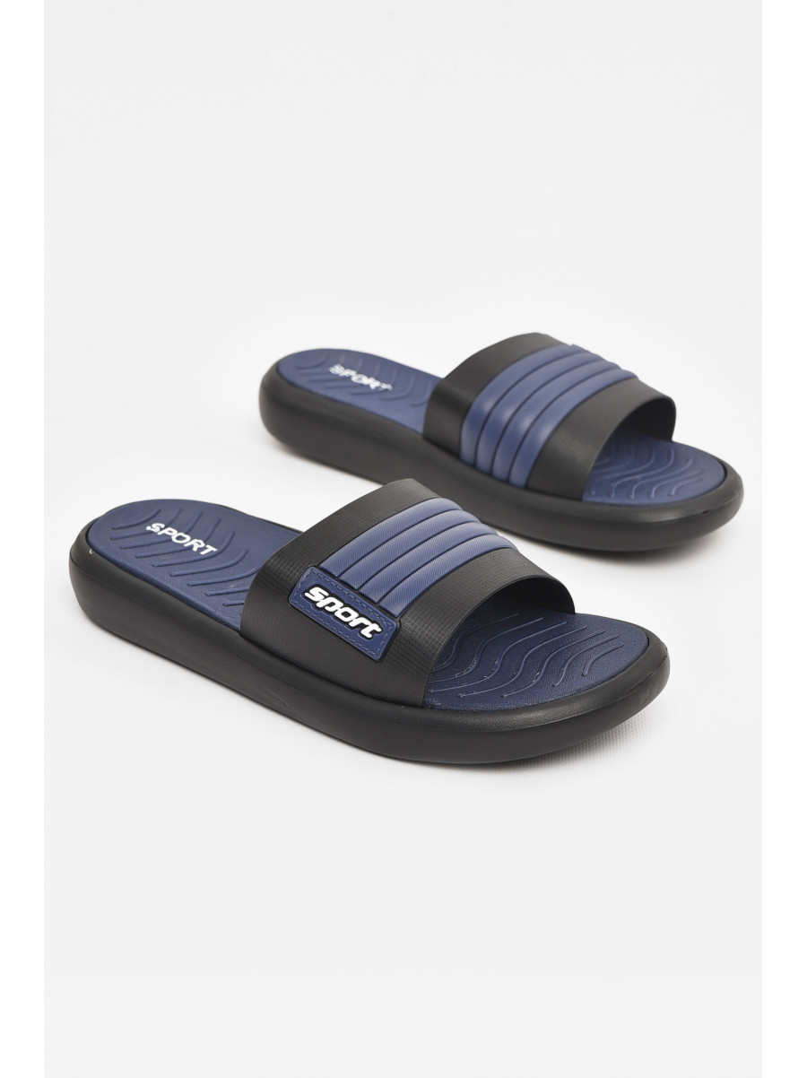 Шльопанці чоловічі чорно-синього кольору NUO-2005 210565C