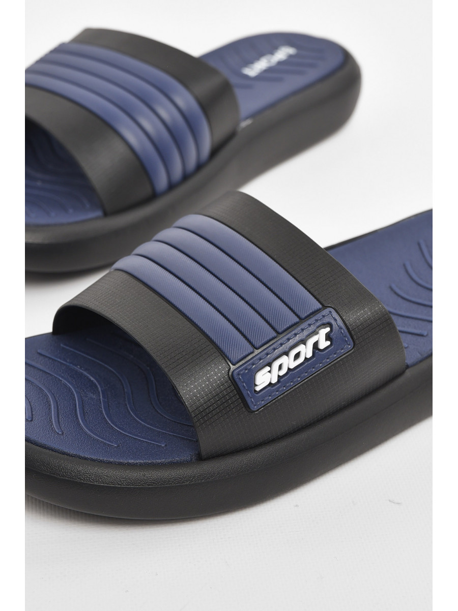 Шльопанці чоловічі чорно-синього кольору NUO-2005 210565C