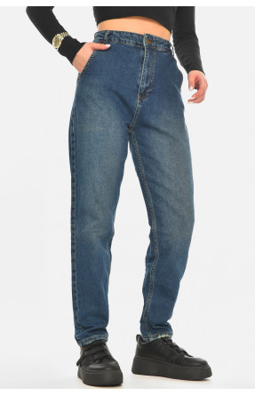 Джинси жіночі однотонні синього кольору 4517 210566C