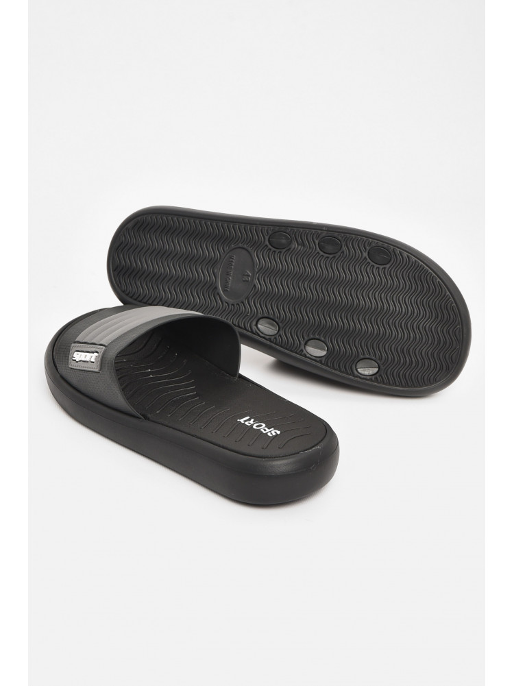 Шлепки мужские черно-серого цвета NUO-2005 210567C