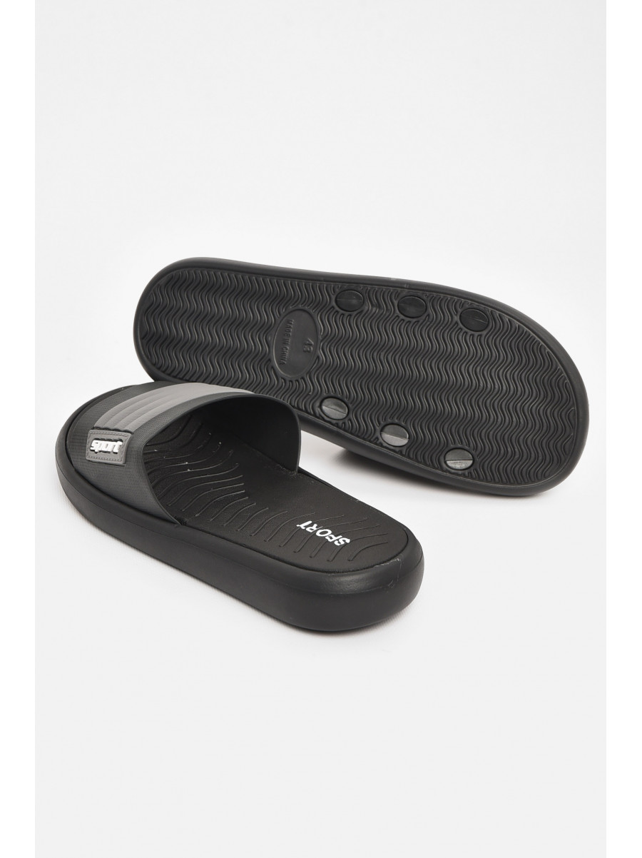Шлепки мужские черно-серого цвета NUO-2005 210567C