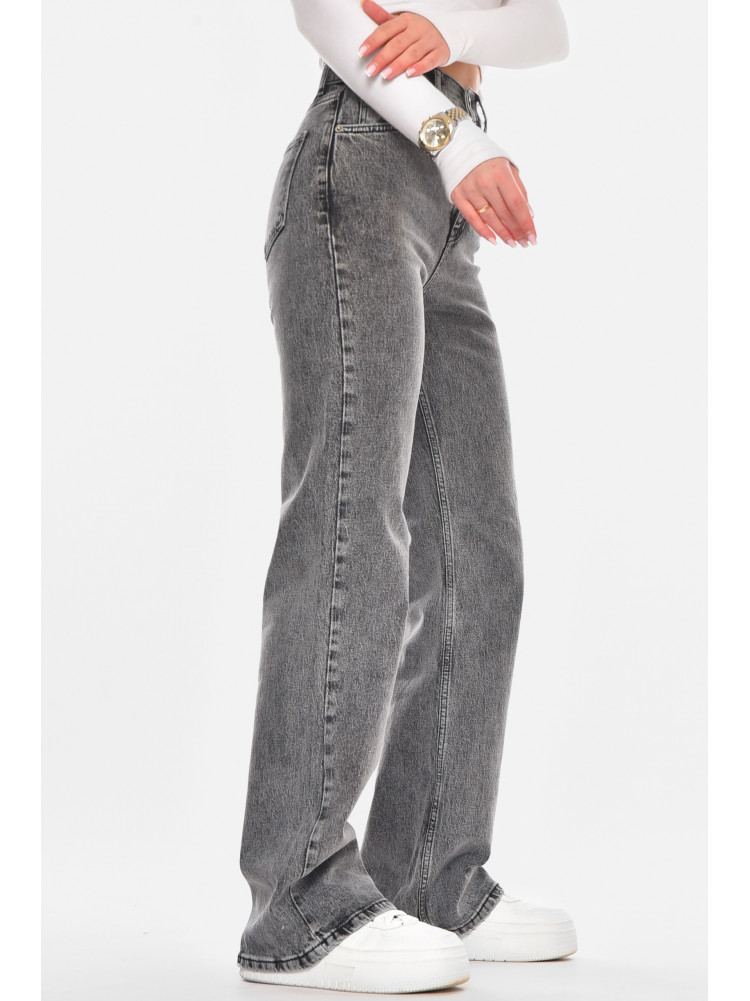 Джинсы женские однотонные серого цвета 0160 210571C