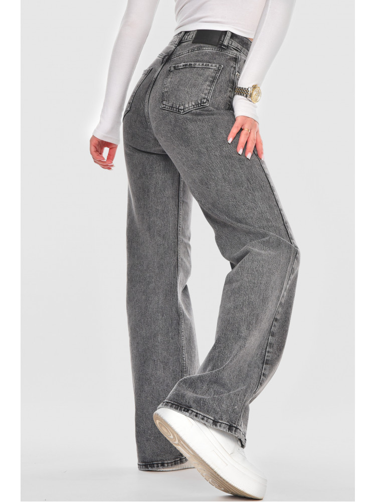 Джинсы женские однотонные серого цвета 0160 210571C