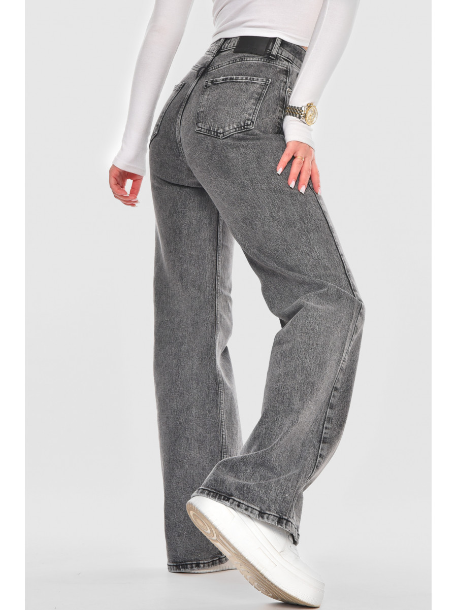Джинсы женские однотонные серого цвета 0160 210571C