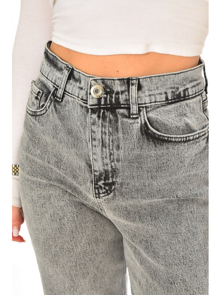 Джинси жіночі однотонні світло-сірого кольору 0160 210572C