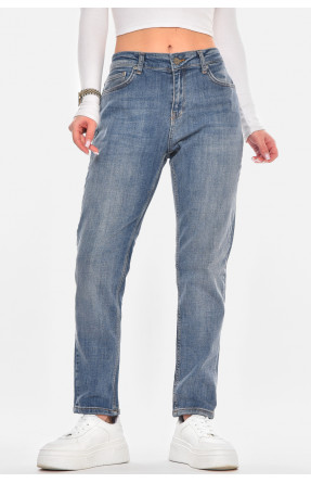 Джинсы женские однотонные тёмно-синего цвета 3046 210574C Джинсы женские однотонные тёмно-синего цвета 3046 210574C