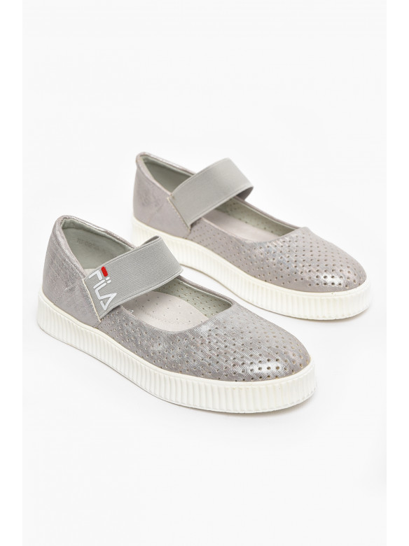 Туфлі-лофери дитячі для дівчинки сріблястого кольору 9956-5 210578C