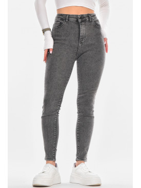 Джинси жіночі однотонні сірого кольору 946 210581C Джинси жіночі однотонні сірого кольору 946 210581C