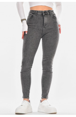 Джинсы женские однотонные серого цвета 946 210581C Джинсы женские однотонные серого цвета 946 210581C