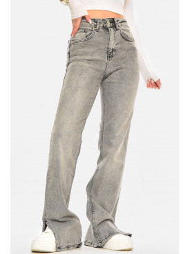 Джинси жіночі однотонні сірого кольору 00620/2 210583C