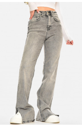 Джинси жіночі однотонні сірого кольору 00620/2 210583C