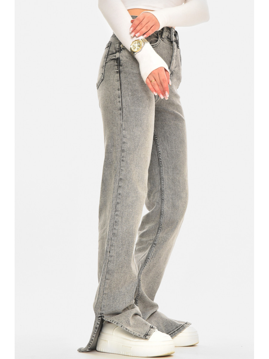 Джинси жіночі однотонні сірого кольору 00620/2 210583C