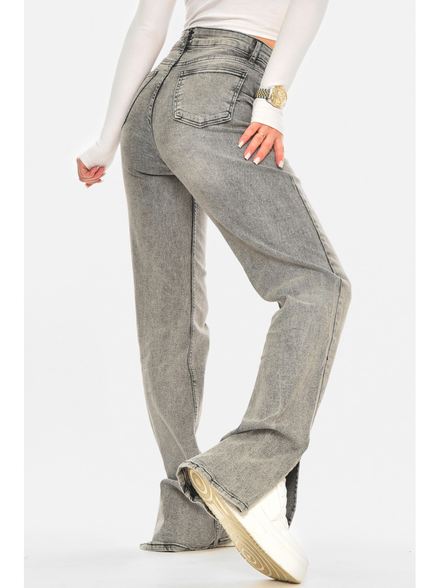 Джинси жіночі однотонні сірого кольору 00620/2 210583C