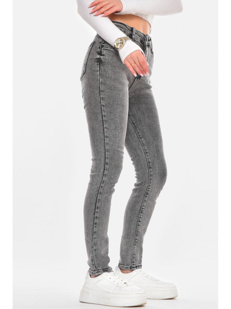 Джинсы женские однотонные серого цвета 00970/2 210585C