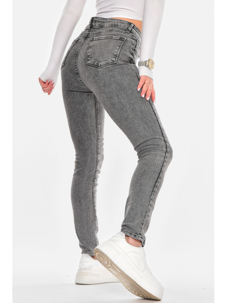 Джинсы женские однотонные серого цвета 00970/2 210585C