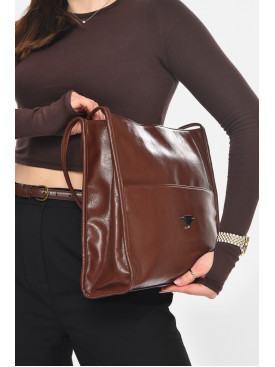 Сумка жіноча з екошкіри теракотового кольору МН-39981 210590C