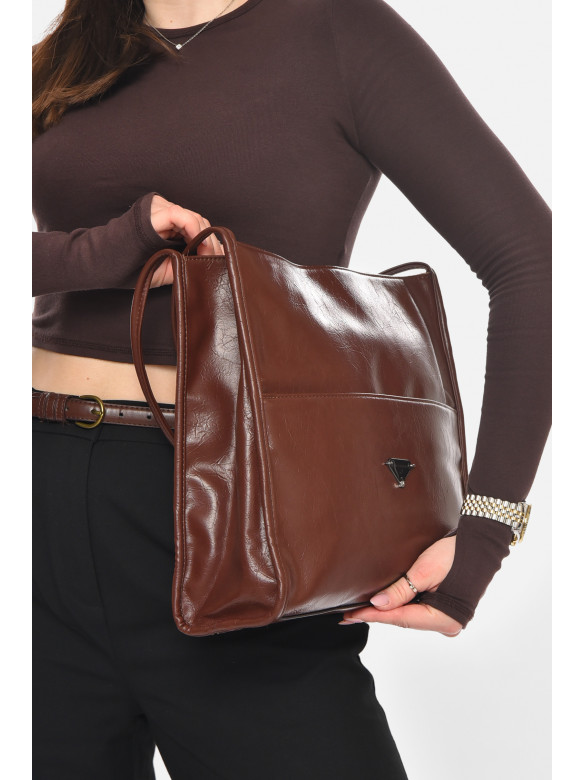 Сумка женская из экокожи терракотового цвета МН-39981 210590C